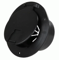 Round Cable Hatch - Black - 13x66 mm - SFCH2-052-03 - Seaflo